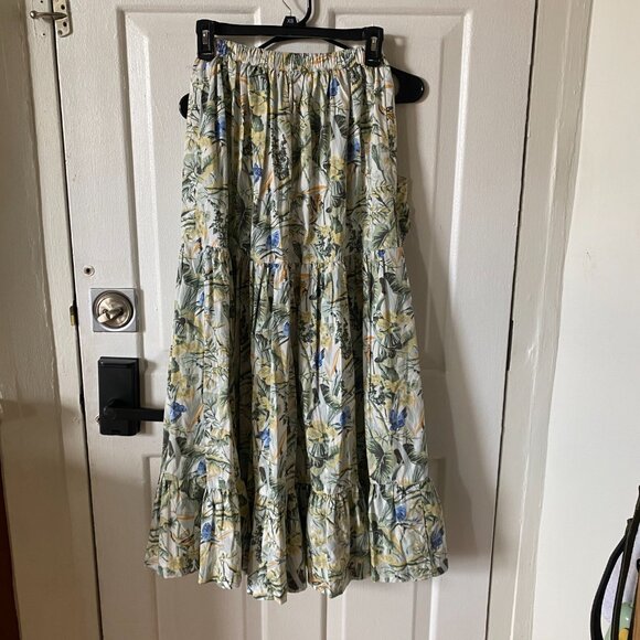 Abercrombie & Fitch Tropical Palm Print Skirt and Top Set - Picture 7 of 7